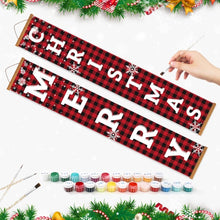 Laden Sie das Bild in den Galerie-Viewer, Malen nach Zahlen DIY Tür Banner - Süßes Weihnachten
