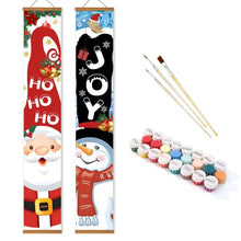 Laden Sie das Bild in den Galerie-Viewer, Malen nach Zahlen DIY Tür Banner - HO HO HO