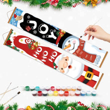 Laden Sie das Bild in den Galerie-Viewer, Malen nach Zahlen DIY Tür Banner - HO HO HO