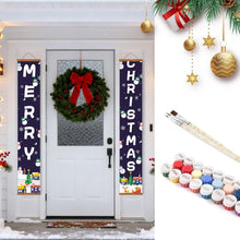 Laden Sie das Bild in den Galerie-Viewer, Malen nach Zahlen DIY Tür Banner - Winterwunderland Figured'Art