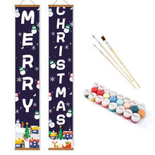 Laden Sie das Bild in den Galerie-Viewer, Malen nach Zahlen DIY Tür Banner - Winterwunderland