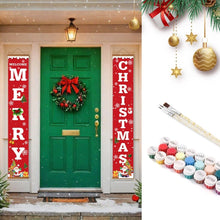Laden Sie das Bild in den Galerie-Viewer, Malen nach Zahlen DIY Tür Banner - Frohe Weihnachten Figured'Art