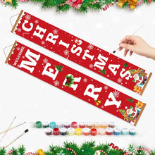 Laden Sie das Bild in den Galerie-Viewer, Malen nach Zahlen DIY Tür Banner - Frohe Weihnachten