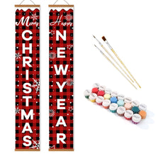 Laden Sie das Bild in den Galerie-Viewer, Malen nach Zahlen DIY Tür Banner - Frohes Neues Jahr
