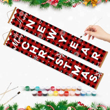 Laden Sie das Bild in den Galerie-Viewer, Malen nach Zahlen DIY Tür Banner - Frohes Neues Jahr