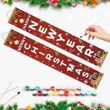 Laden Sie das Bild in den Galerie-Viewer, Malen nach Zahlen DIY Tür Banner - Immergrüne Freude