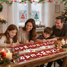 Laden Sie das Bild in den Galerie-Viewer, Malen nach Zahlen DIY Tür Banner - Immergrüne Freude