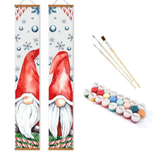 Laden Sie das Bild in den Galerie-Viewer, Malen nach Zahlen DIY Tür Banner - Verschneite Gnome