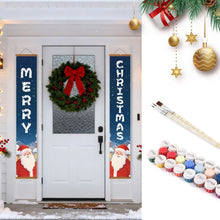 Laden Sie das Bild in den Galerie-Viewer, Malen nach Zahlen DIY Tür Banner - Weihnachtsmannfreude Figured'Art
