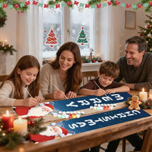 Laden Sie das Bild in den Galerie-Viewer, Malen nach Zahlen DIY Tür Banner - Weihnachtsmannfreude