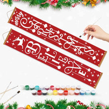 Laden Sie das Bild in den Galerie-Viewer, Malen nach Zahlen DIY Tür Banner - Glaube an Weihnachtszauber