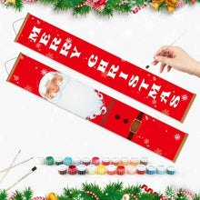 Laden Sie das Bild in den Galerie-Viewer, Malen nach Zahlen DIY Tür Banner - Glücklicher Weihnachtsmann