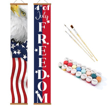 Laden Sie das Bild in den Galerie-Viewer, Malen nach Zahlen DIY Tür Banner - USA-Party-Fähnchen