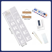 Laden Sie das Bild in den Galerie-Viewer, Malen nach Zahlen DIY Tür Banner - Yankee-Wimpel
