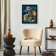 Laden Sie das Bild in den Galerie-Viewer, Diamond Painting – Dschungeltiere – 40 x 50 cm auf Keilrahmen gespannt | Figured'Art
