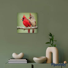 Laden Sie das Bild in den Galerie-Viewer, Diamond Painting | Diamond Painting - Two Birds on a branch | animals birds Diamond Painting Animals | FiguredArt