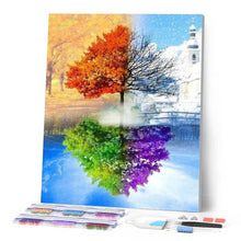 Laden Sie das Bild in den Galerie-Viewer, Diamond Painting | Diamond Painting - The 4 seasons | Diamond Painting Landscapes landscapes | FiguredArt