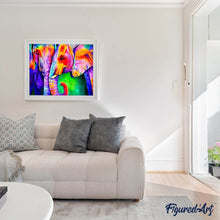Laden Sie das Bild in den Galerie-Viewer, Diamond Painting | Diamond Painting - Elephant Couple | animals Diamond Painting Animals elephants | FiguredArt