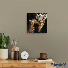Laden Sie das Bild in den Galerie-Viewer, Diamond Painting | Diamond Painting - The Giraffe Family | animals Diamond Painting Animals giraffes | FiguredArt