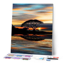 Laden Sie das Bild in den Galerie-Viewer, Diamond Painting | Diamond Painting - Sunset at waterfront | Diamond Painting Landscapes landscapes | FiguredArt