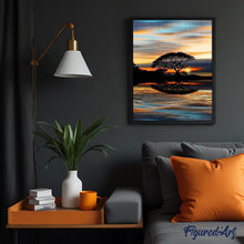 Laden Sie das Bild in den Galerie-Viewer, Diamond Painting | Diamond Painting - Sunset at waterfront | Diamond Painting Landscapes landscapes | FiguredArt