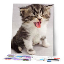 Laden Sie das Bild in den Galerie-Viewer, Diamond Painting | Diamond Painting - Cute Kitten | animals cats Diamond Painting Animals | FiguredArt