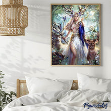 Laden Sie das Bild in den Galerie-Viewer, Diamond Painting | Diamond Painting - Queen of Reindeer | animals deer Diamond Painting Animals | FiguredArt