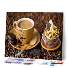Laden Sie das Bild in den Galerie-Viewer, Diamond Painting | Diamond Painting - Coffee and biscuits | Diamond Painting kitchen kitchen | FiguredArt