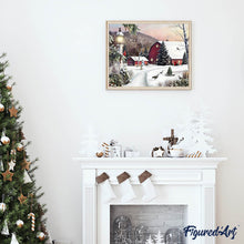 Laden Sie das Bild in den Galerie-Viewer, Diamond Painting | Diamond Painting - Snowy Farm | Diamond Painting Landscapes landscapes | FiguredArt