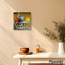 Laden Sie das Bild in den Galerie-Viewer, Diamond Painting | Diamond Painting - Crocodile and Butterflies | animals butterflies Diamond Painting Animals | FiguredArt