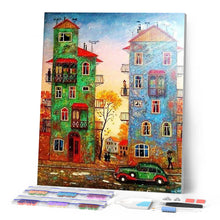 Laden Sie das Bild in den Galerie-Viewer, Diamond Painting | Diamond Painting - Neighbors Apartments | cities Diamond Painting Cities | FiguredArt