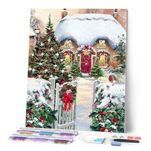 Laden Sie das Bild in den Galerie-Viewer, Diamond Painting | Diamond Painting - Winter House | Diamond Painting Landscapes landscapes winter | FiguredArt