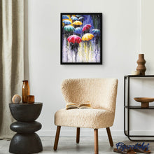 Laden Sie das Bild in den Galerie-Viewer, Diamond Painting | Diamond Painting - Umbrellas in the Rain | Diamond Painting Romance romance | FiguredArt