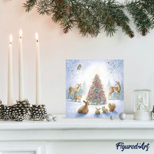 Laden Sie das Bild in den Galerie-Viewer, Diamond Painting | Diamond Painting - Christmas Tree and Animals | animals christmas Diamond Painting Animals | FiguredArt