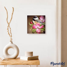Laden Sie das Bild in den Galerie-Viewer, Diamond Painting | Diamond Painting - Little Bird and Cup of Flowers | animals birds Diamond Painting Animals Diamond Painting Flowers