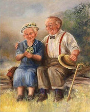 Laden Sie das Bild in den Galerie-Viewer, Diamond Painting, Paar auf einer Bank