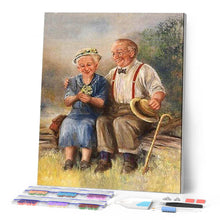 Laden Sie das Bild in den Galerie-Viewer, Diamond Painting | Diamond Painting - Couple on a Bench | Diamond Painting Romance romance | FiguredArt