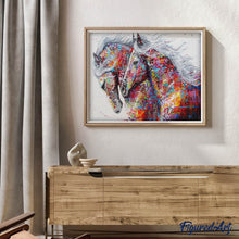 Laden Sie das Bild in den Galerie-Viewer, Diamond Painting | Diamond Painting - Horses Couple | Diamond Painting Landscapes horses landscapes | FiguredArt