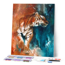 Laden Sie das Bild in den Galerie-Viewer, Diamond Painting | Diamond Painting - Abstract Tiger | animals Diamond Painting Animals tigers | FiguredArt