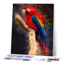 Laden Sie das Bild in den Galerie-Viewer, Diamond Painting | Diamond Painting - Red Parrot | animals birds Diamond Painting Animals parrots | FiguredArt