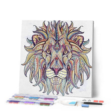 Laden Sie das Bild in den Galerie-Viewer, Diamond Painting | Diamond Painting - Abstract Lion | animals Diamond Painting Animals lions | FiguredArt