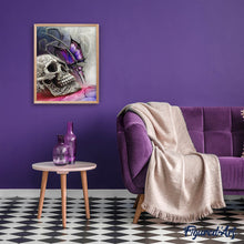 Laden Sie das Bild in den Galerie-Viewer, Diamond Painting | Diamond Painting - Skull and Butterfly | animals butterflies Diamond Painting Animals | FiguredArt