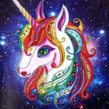 Laden Sie das Bild in den Galerie-Viewer, Diamond Painting, Einhorn abstrakt