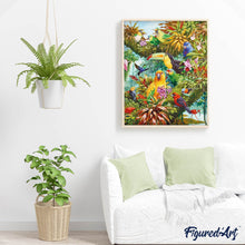 Laden Sie das Bild in den Galerie-Viewer, Diamond Painting – Tukan und andere Vögel