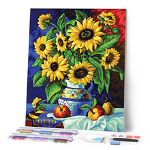 Laden Sie das Bild in den Galerie-Viewer, Diamond Painting – Marguerite-Vase auf einer Tischdecke