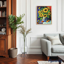 Laden Sie das Bild in den Galerie-Viewer, Diamond Painting – Marguerite-Vase auf einer Tischdecke