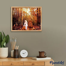 Laden Sie das Bild in den Galerie-Viewer, Diamond Painting | Diamond Painting - Lady and the Lion | animals Diamond Painting Animals lions | FiguredArt