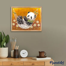 Laden Sie das Bild in den Galerie-Viewer, Diamond Painting – Panda in seiner Hängematte