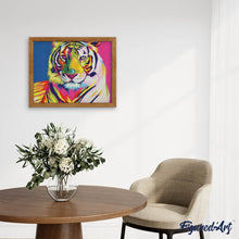 Laden Sie das Bild in den Galerie-Viewer, Diamond Painting | Diamond Painting - Tiger colorful | animals Diamond Painting Animals tigers | FiguredArt
