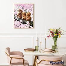 Laden Sie das Bild in den Galerie-Viewer, Diamond Painting | Diamond Painting - Three kittens on a Branch | animals cats Diamond Painting Animals | FiguredArt